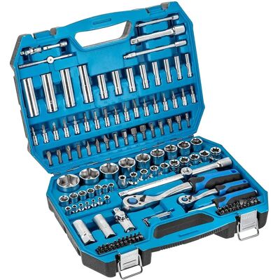 Högert Technik 144-teiliger Werkzeugsatz - Ratsche, Nüsse & Bits Högert Technik 144-teiliger Werkzeugsatz - Ratsche, Nüsse & Bits