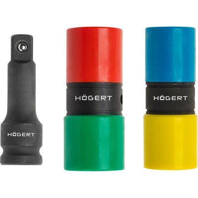 Sada rázových hlav Högert Technik 17-22mm - Sada klíčů Sada rázových hlav Högert Technik 17-22mm - Sada klíčů
