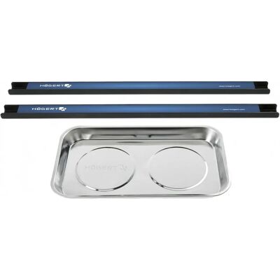 Högert Werkzeug-Organisationsset - 2 Magnetleisten + 1 Magnetdose Högert Werkzeug-Organisationsset - 2 Magnetleisten + 1 Magnetdose