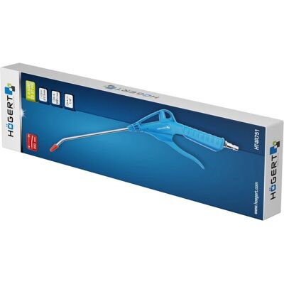 Hogert Technik - HT4R751 - Diâmetro do bocal 200 mm - 8 bar - Pistola de ar comprimido Hogert Technik - HT4R751 - Diâmetro do bocal 200 mm - 8 bar - Pistola de ar comprimido