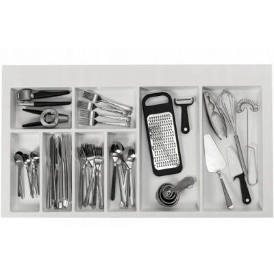 GTV Bianco 900mm Organizzatore di Vassoio per Posate - Organizzatore di Vassoio per Posate GTV Bianco 900mm Organizzatore di Vassoio per Posate - Organizzatore di Vassoio per Posate