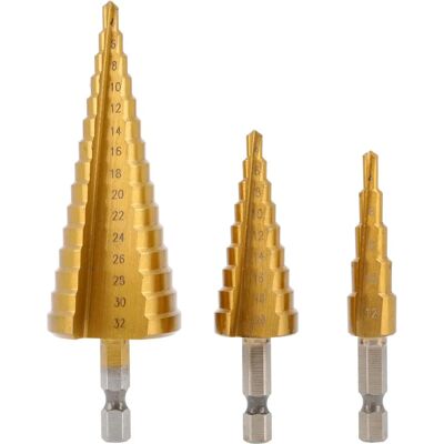 Högert HT6D325 - Drill Bits Set 3 Piece - High-Speed Steel - 4-32mm Högert HT6D325 - Drill Bits Set 3 Piece - High-Speed Steel - 4-32mm