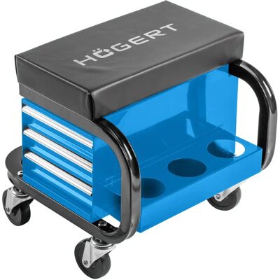 Hogert - Ht7g560 - 3-Drawer - Kółka - Tool Cart Stool Hogert - Ht7g560 - 3-Drawer - Kółka - Tool Cart Stool