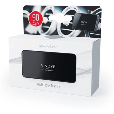 VINOVE Silverstone Parfum pour Voiture - Dégivreur d'Air - Publicité VINOVE Silverstone Parfum pour Voiture - Dégivreur d'Air - Publicité