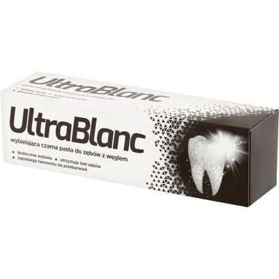 UltraBlanc Schwarze Aktivkohle Zahnpasta - Aufhellende Zahnpasta 75ml UltraBlanc Schwarze Aktivkohle Zahnpasta - Aufhellende Zahnpasta 75ml