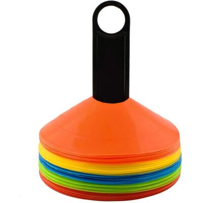 Northix 50 cônes d'entraînement multicolores - Équipement sportif Northix 50 cônes d'entraînement multicolores - Équipement sportif