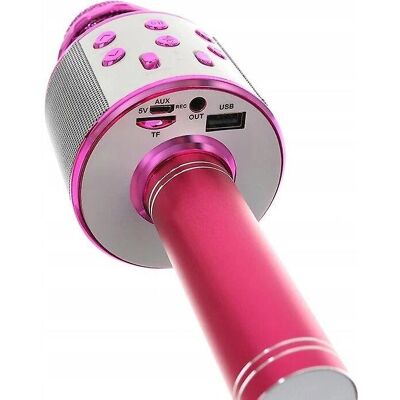 Microphone Karaoké Sans Fil TechSolz - Noir - Publicité Microphone Karaoké Sans Fil TechSolz - Noir - Publicité