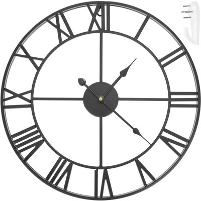 Northix Großer Retro Wanduhr - 47,5cm Northix Großer Retro Wanduhr - 47,5cm