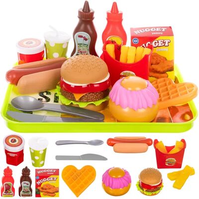 Northix Spielset - Fast Food - 26 Teile Northix Spielset - Fast Food - 26 Teile