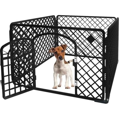Viking Choice Wybiegi dla szczeniąt - 90x90x60 cm - Plastikowa buda - Czarny Viking Choice Wybiegi dla szczeniąt - 90x90x60 cm - Plastikowa buda - Czarny