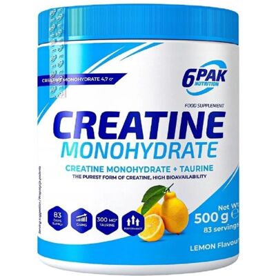 6PAK Nutrition Kreatin Monohydrat - 500g - Unterstützt Muskelwachstum 6PAK Nutrition Kreatin Monohydrat - 500g - Unterstützt Muskelwachstum