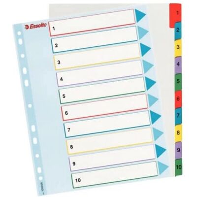 Esselte 1-10 Indexkarte - Index Typ Esselte 1-10 Indexkarte - Index Typ