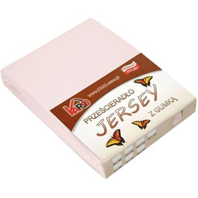 KARO - KARO 160x200 Jersey - Różowy pudrowy - Prześcieradło jersey KARO - KARO 160x200 Jersey - Różowy pudrowy - Prześcieradło jersey