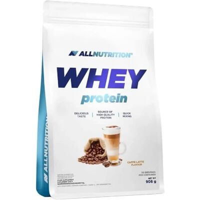 Allnutrition Białko Serwatkowe, Caffe Latte - 908g Allnutrition Białko Serwatkowe, Caffe Latte - 908g