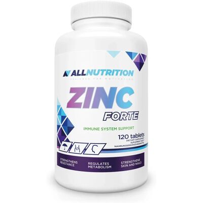 Allnutrition Zink Forte - Unterstützung des Immunsystems & Haut - 120 Tabletten Allnutrition Zink Forte - Unterstützung des Immunsystems & Haut - 120 Tabletten