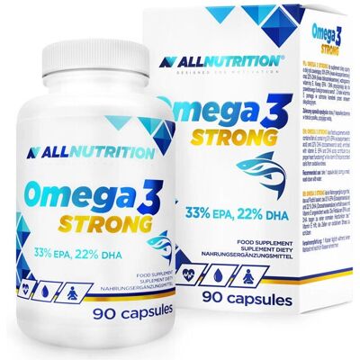 ALLNUTRITION Omega 3 Strong - Fischöl Vitamin - 90 Kapseln ALLNUTRITION Omega 3 Strong - Fischöl Vitamin - 90 Kapseln