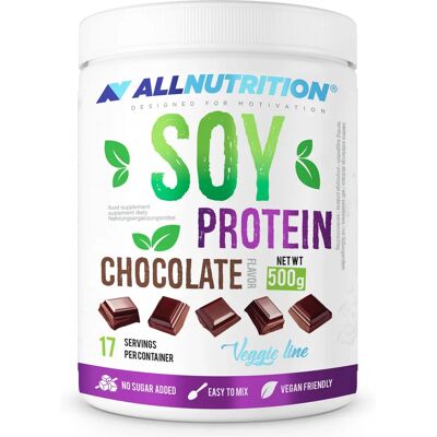 ALLNUTRITION Soy Protein Powder - Vegan, Chocolate, 500g ALLNUTRITION Soy Protein Powder - Vegan, Chocolate, 500g