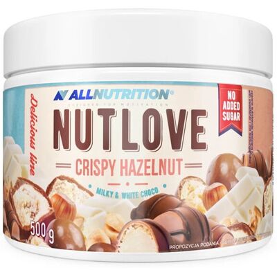 ALLNUTRITION Nutlove Chrupiąca Orzech Laskowy - 500 g Masło orzechowe ALLNUTRITION Nutlove Chrupiąca Orzech Laskowy - 500 g Masło orzechowe