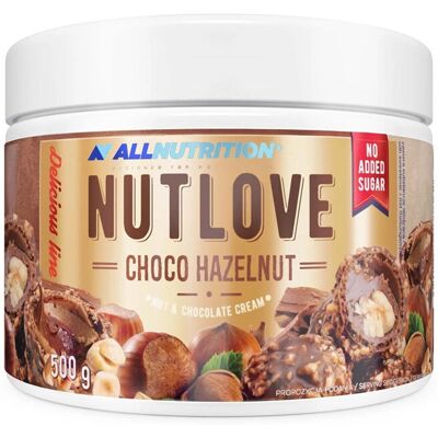 Allnutrition Nutlove, Choco Haselnuss - 500g Nussaufstrich Allnutrition Nutlove, Choco Haselnuss - 500g Nussaufstrich