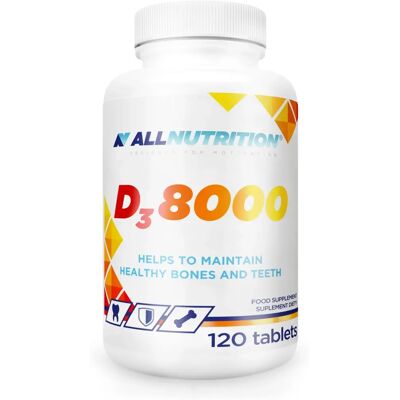 Allnutrition Vitamin D3 8000 - Bone & Immune Support - 120 Tablets Allnutrition Vitamin D3 8000 - Bone & Immune Support - 120 Tablets