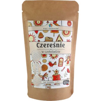Pięć Przemian Cerises dans Chocolat Noir - Végétalien, Sans Sucre - Publicité Pięć Przemian Cerises dans Chocolat Noir - Végétalien, Sans Sucre - Publicité