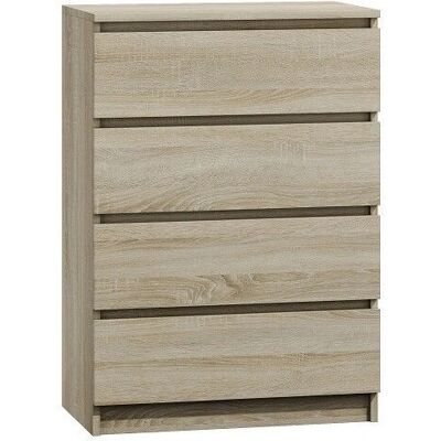 Topeshop M4 SONOMA Szafka z szufladami - Nowoczesna, 4 szuflady Topeshop M4 SONOMA Szafka z szufladami - Nowoczesna, 4 szuflady