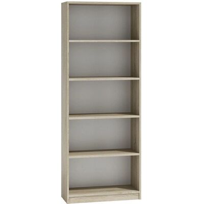 Topeshop Sonoma Bücherschrank - 5 Regale - 182x60x30 cm Topeshop Sonoma Bücherschrank - 5 Regale - 182x60x30 cm