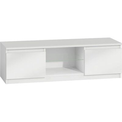 Topeshop RTV140 BIEL P SZ - Modern TV cabinet - White high-gloss Topeshop RTV140 BIEL P SZ - Modern TV cabinet - White high-gloss