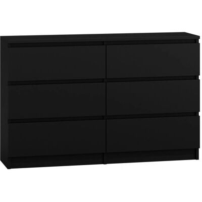 Topeshop M6 120 Czerń Chest Of Drawers - Cajonera Topeshop M6 120 Czerń Chest Of Drawers - Cajonera