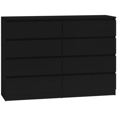 Topeshop M8 140 Schwarze Kommode Topeshop M8 140 Schwarze Kommode