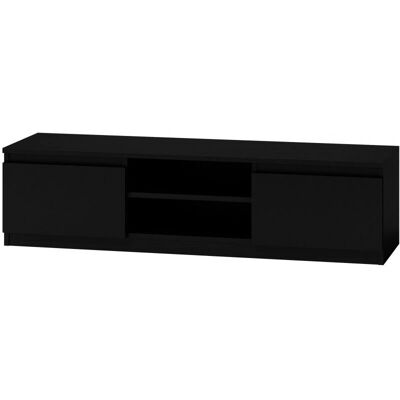 Topeshop RTV140 Schwarzer TV-Schrank - Modern, Minimalistisch Topeshop RTV140 Schwarzer TV-Schrank - Modern, Minimalistisch
