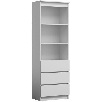 Estantería de Oficina Topeshop RS-60 - 3 Estantes, 3 Cajones, Blanco Estantería de Oficina Topeshop RS-60 - 3 Estantes, 3 Cajones, Blanco