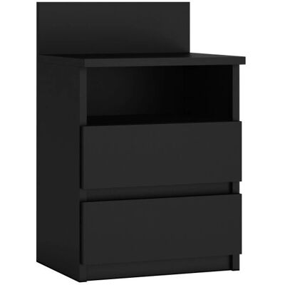 Comodino M1 Nero di Topeshop - 2 Cassetti Comodino M1 Nero di Topeshop - 2 Cassetti