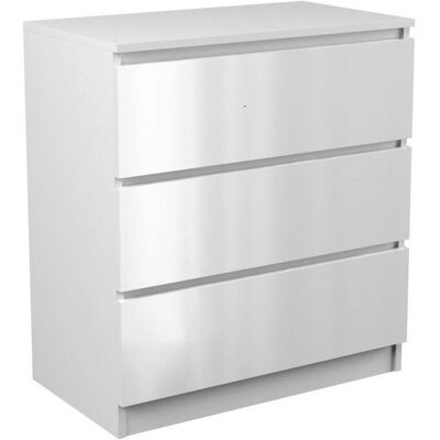 Topeshop M3 Weiß Glänzende Kommode - Moderner Stauraum Topeshop M3 Weiß Glänzende Kommode - Moderner Stauraum