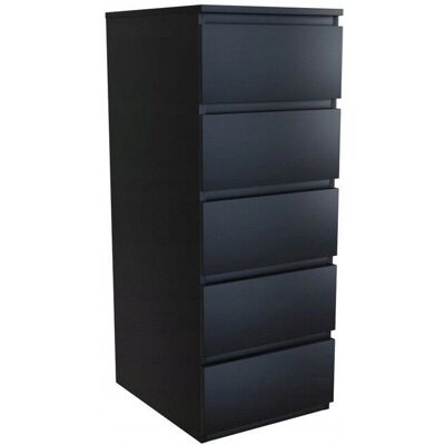 Topeshop W5 Schwarze Kommode Topeshop W5 Schwarze Kommode