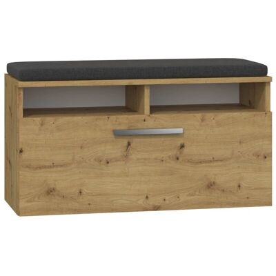 Topeshop Riva Schuh Organizer - Geschlossene Eiche - Platzsparend, Stilvoll Topeshop Riva Schuh Organizer - Geschlossene Eiche - Platzsparend, Stilvoll