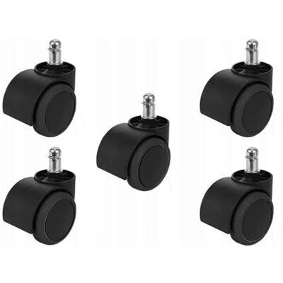 Topeshop - CASTOCCHI - Musta - 5-pack - Caster wheels Topeshop - CASTOCCHI - Musta - 5-pack - Caster wheels