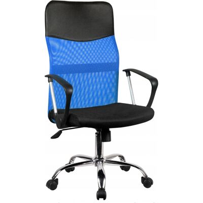 Silla de Oficina Topeshop Azul con Respaldo de Malla - Ergonómica y Acolchada Silla de Oficina Topeshop Azul con Respaldo de Malla - Ergonómica y Acolchada