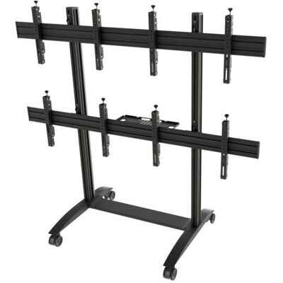 Edbak VWTA2257-L Tragbarer Schwarzer Aluminium 33cm-187,7cm Video-Wandhalterung Edbak VWTA2257-L Tragbarer Schwarzer Aluminium 33cm-187,7cm Video-Wandhalterung