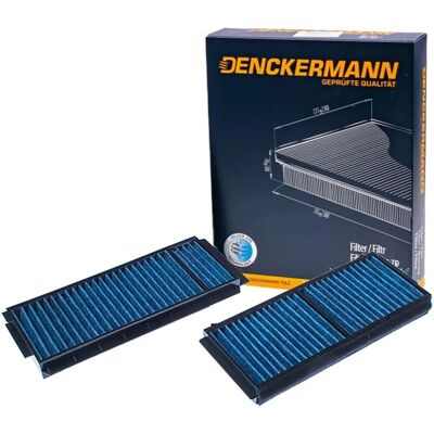 Interiörfilter DENCKERMANN M110821A - Aktivt kol, Fin dammfilter (PM 2.5), Antibakteriell, Antifungal Interiörfilter DENCKERMANN M110821A - Aktivt kol, Fin dammfilter (PM 2.5), Antibakteriell, Antifungal