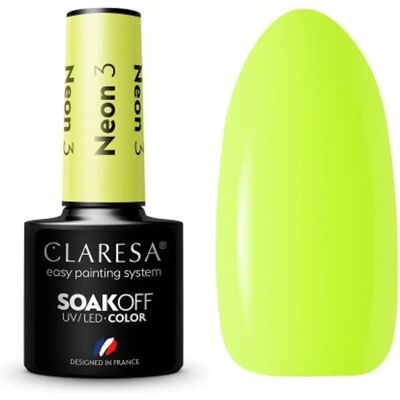 Neon Gel Μανικιούρ Claresa - 5,5 g - Φωτεινό Neon Κίτρινο - Βερνίκι Νυχιών Neon Gel Μανικιούρ Claresa - 5,5 g - Φωτεινό Neon Κίτρινο - Βερνίκι Νυχιών