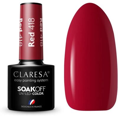 Claresa Rot 418 UV/LED Gellack - Nagellack Claresa Rot 418 UV/LED Gellack - Nagellack