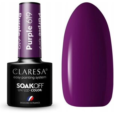 Claresa Einzigartiges Lila Gel-Nagellack - 619 5g Claresa Einzigartiges Lila Gel-Nagellack - 619 5g