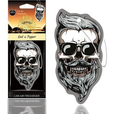 Aroma Car Oud & Pepper Skull - Bil Luftfriskare Aroma Car Oud & Pepper Skull - Bil Luftfriskare