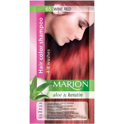 Shampoing Colorant Marion Vin Rouge - Shampoo Colorant - Publicité Shampoing Colorant Marion Vin Rouge - Shampoo Colorant - Publicité