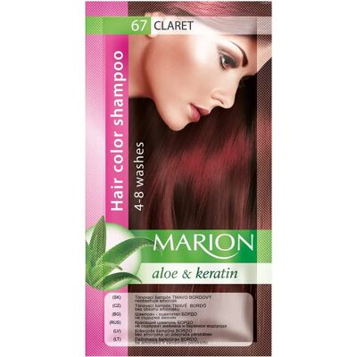 Marion Hair Color Shampoo - Claret - Lasts 4-8 Washes Marion Hair Color Shampoo - Claret - Lasts 4-8 Washes