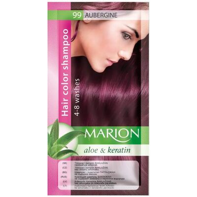 Coloration Cheveux Aubergine Marion - 4-8 Lavages - Publicité Coloration Cheveux Aubergine Marion - 4-8 Lavages - Publicité