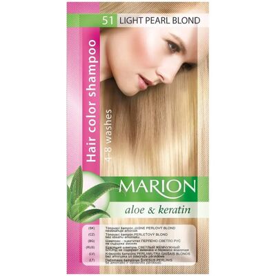 Shampoo Couleur Marion Blond Perle Clair - 40 ml - Publicité Shampoo Couleur Marion Blond Perle Clair - 40 ml - Publicité