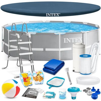 Basen Intex Viking Choice - Ø366 cm - 8592L - akcesoria - pompa filtracyjna & piłka Basen Intex Viking Choice - Ø366 cm - 8592L - akcesoria - pompa filtracyjna & piłka