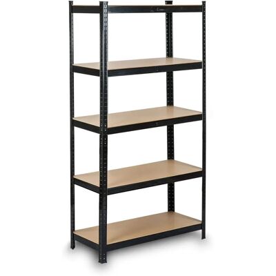 Regał metalowy Humberg 150x75x30cm Czarny - Magazyn Regał metalowy Humberg 150x75x30cm Czarny - Magazyn